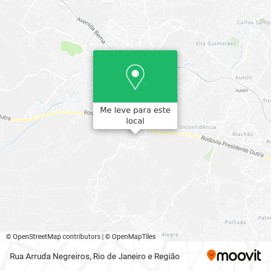Rua Arruda Negreiros mapa