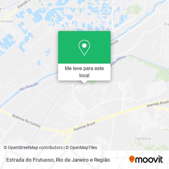 Estrada do Frutuoso mapa