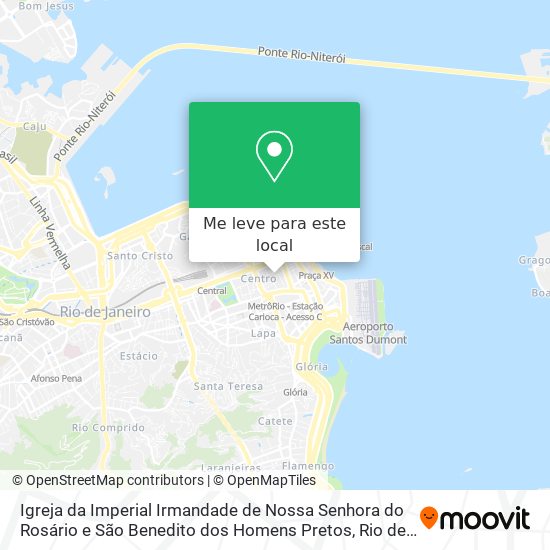 Igreja da Imperial Irmandade de Nossa Senhora do Rosário e São Benedito dos Homens Pretos mapa