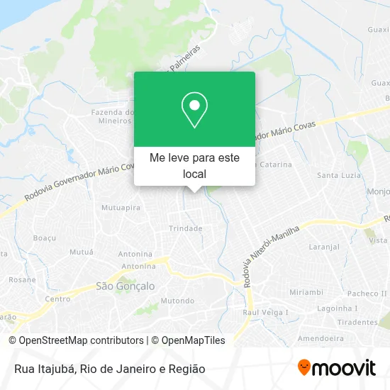 Rua Itajubá mapa