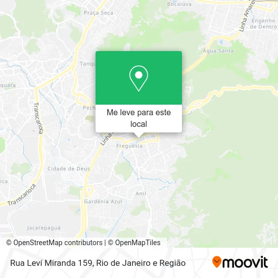 Rua Leví Miranda 159 mapa