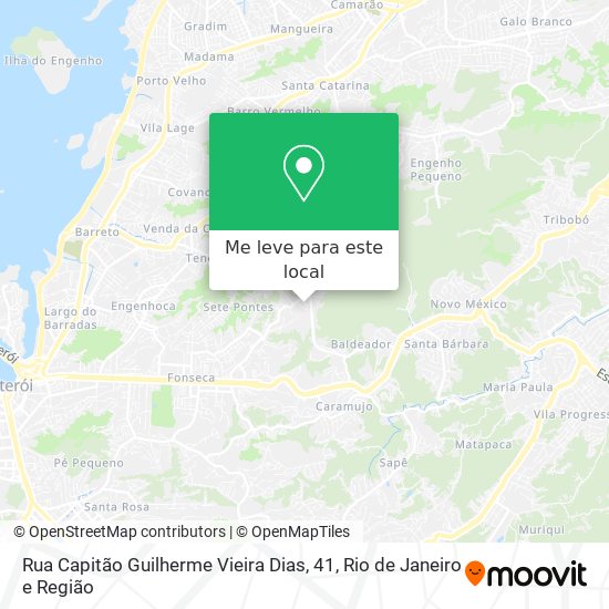 Rua Capitão Guilherme Vieira Dias, 41 mapa