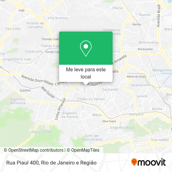 Rua Piauí 400 mapa