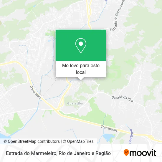 Estrada do Marmeleiro mapa