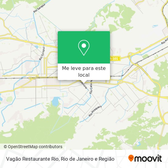 Vagão Restaurante Rio mapa