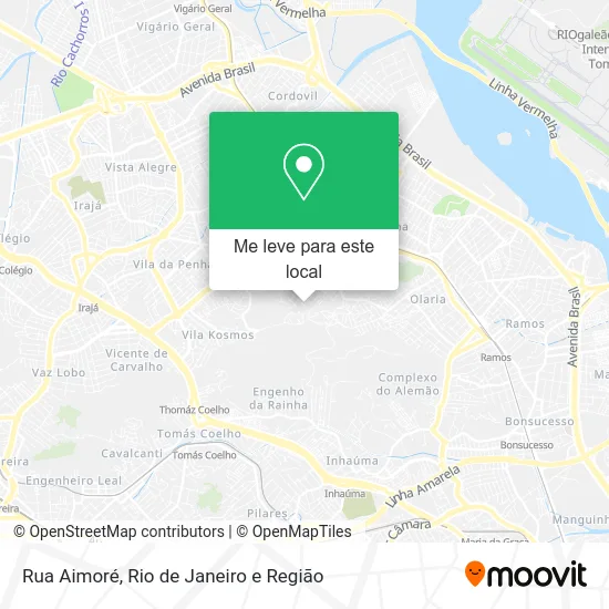 Rua Aimoré mapa