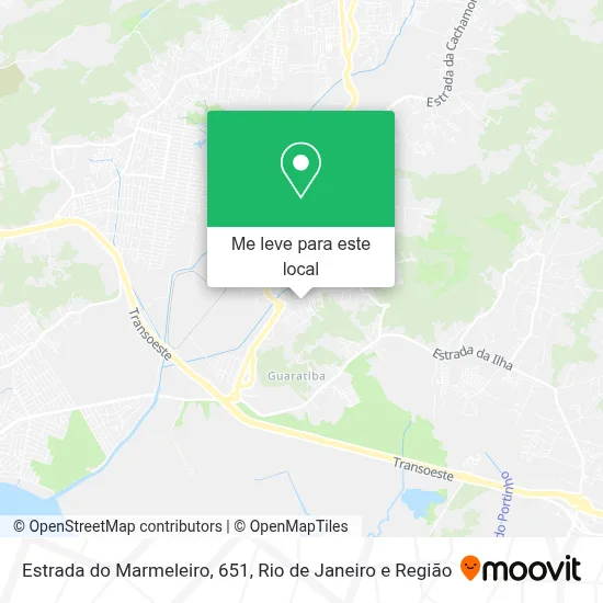 Estrada do Marmeleiro, 651 mapa