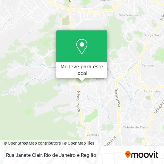 Rua Janete Clair mapa