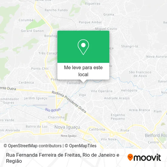 Rua Fernanda Ferreira de Freitas mapa