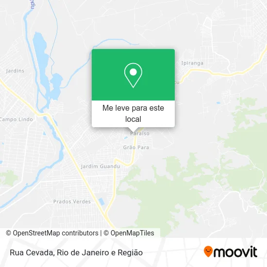 Rua Cevada mapa