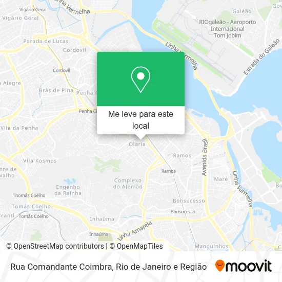 Rua Comandante Coimbra mapa