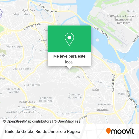 Baile da Gaiola mapa