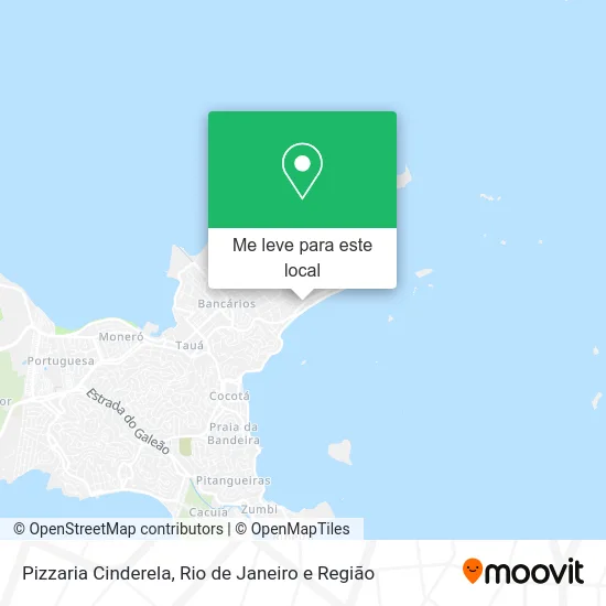 Pizzaria Cinderela mapa