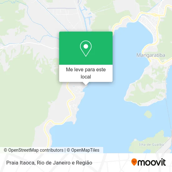 Praia Itaoca mapa