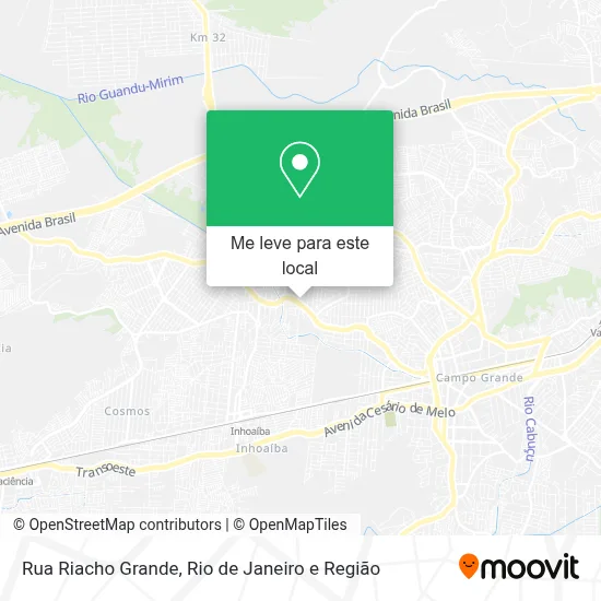 Rua Riacho Grande mapa