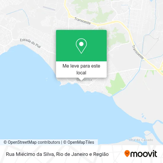 Rua Miécimo da Silva mapa