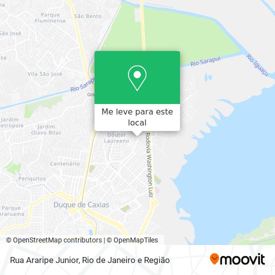Rua Araripe Junior mapa