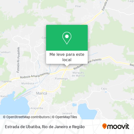 Estrada de Ubatiba mapa