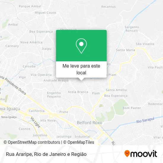Rua Araripe mapa