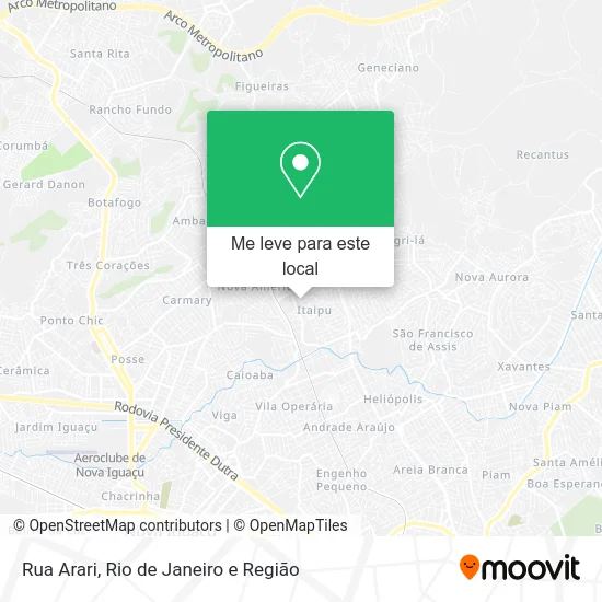Rua Arari mapa