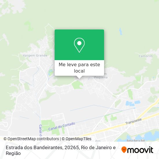 Estrada dos Bandeirantes, 20265 mapa