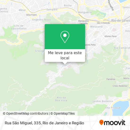 Rua São Miguel, 335 mapa
