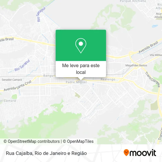 Rua Cajaíba mapa