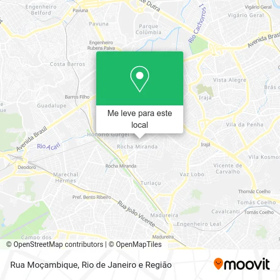Rua Moçambique mapa