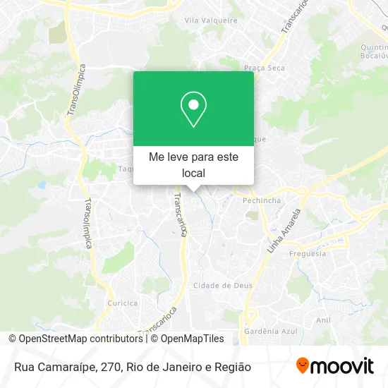 Rua Camaraípe, 270 mapa