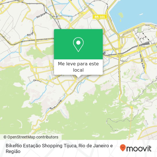 BikeRio Estação Shopping Tijuca mapa