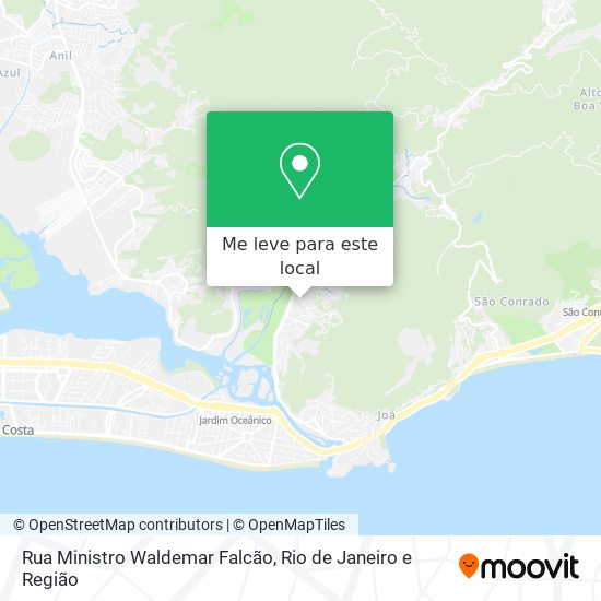 Rua Ministro Waldemar Falcão mapa