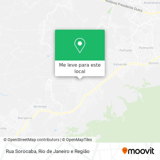 Rua Sorocaba mapa