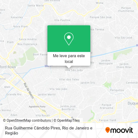 Rua Guilherme Cândido Pires mapa