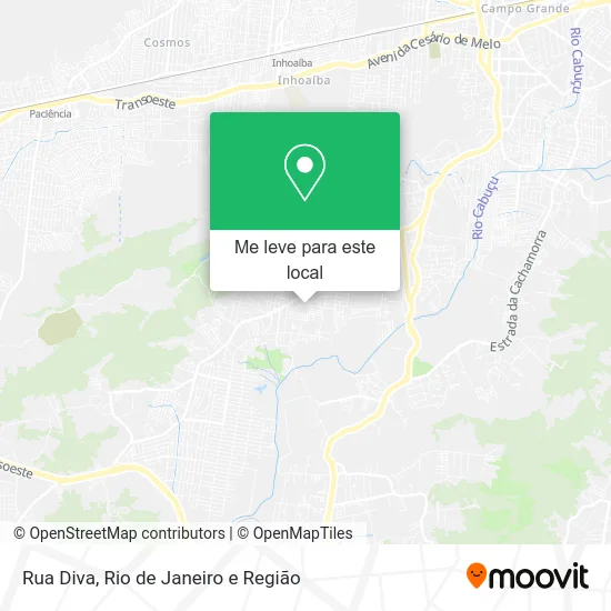 Rua Diva mapa