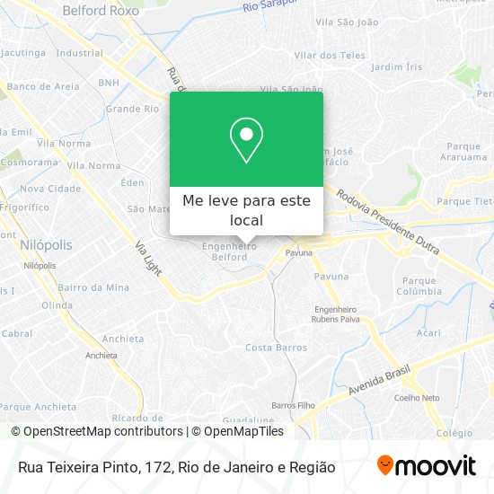 Rua Teixeira Pinto, 172 mapa