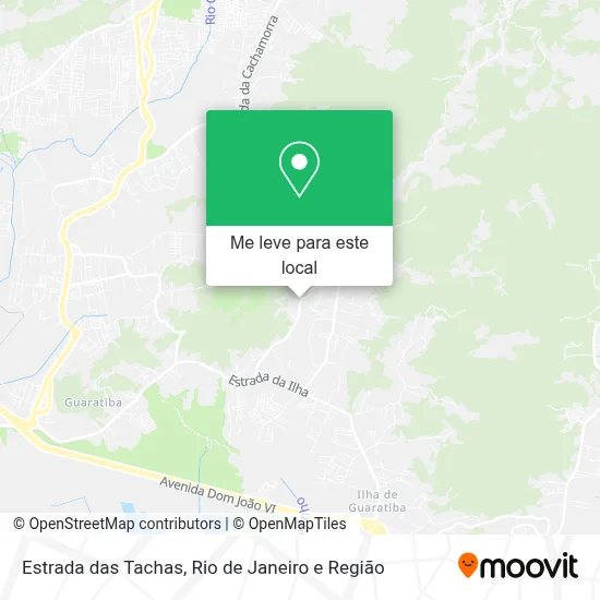 Estrada das Tachas mapa
