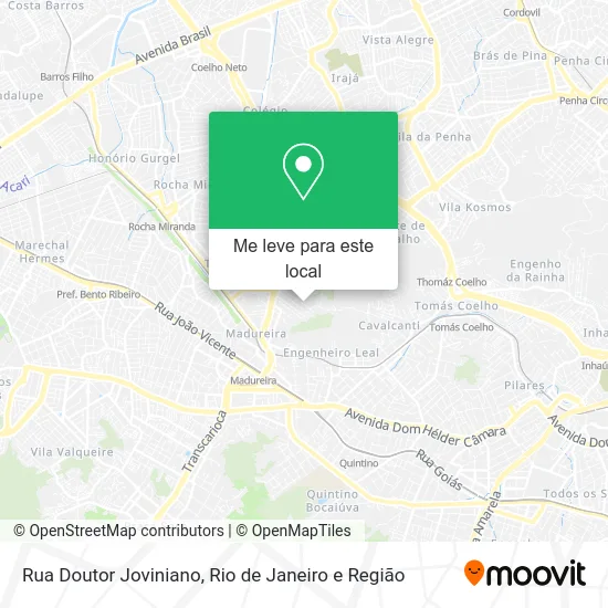 Rua Doutor Joviniano mapa