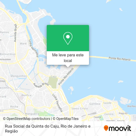 Rua Social da Quinta do Caju mapa