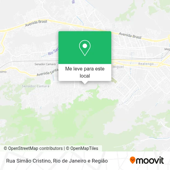 Rua Simão Cristino mapa
