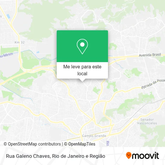 Rua Galeno Chaves mapa