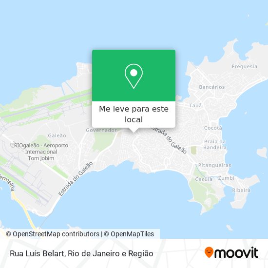 Rua Luís Belart mapa