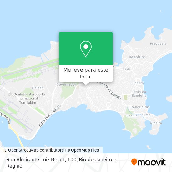 Rua Almirante Luiz Belart, 100 mapa