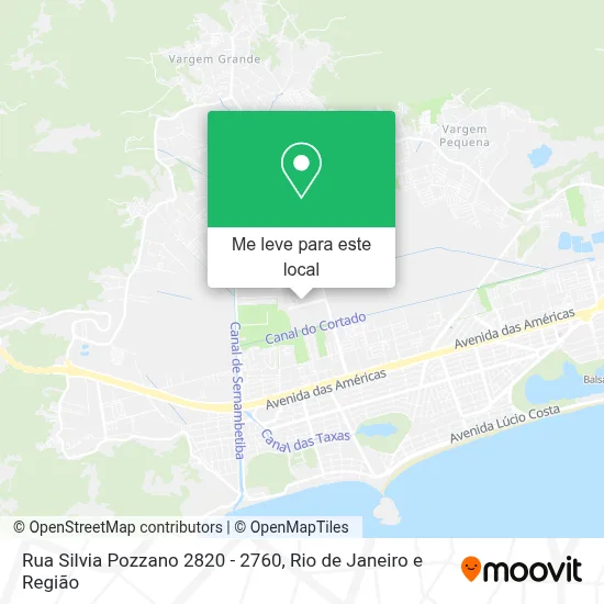 Rua Silvia Pozzano 2820 - 2760 mapa