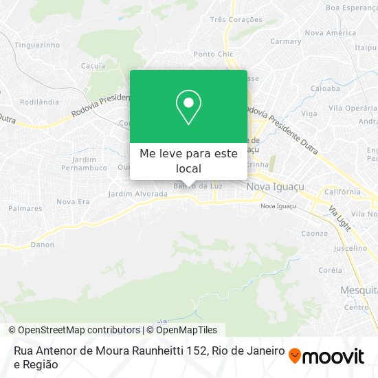 Rua Antenor de Moura Raunheitti 152 mapa