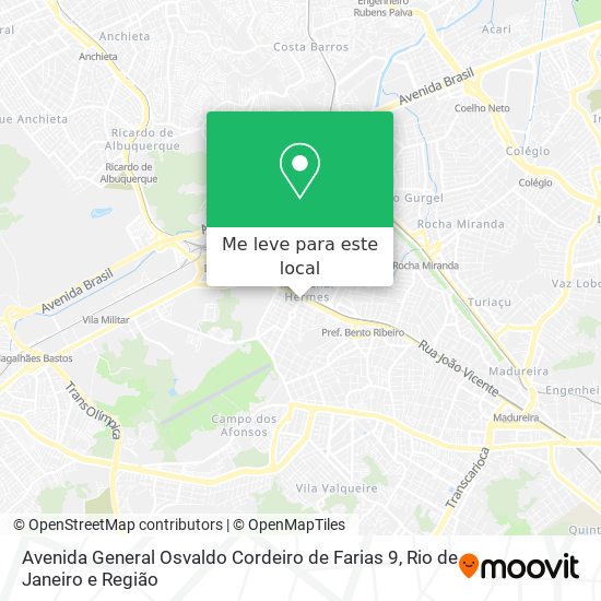 Avenida General Osvaldo Cordeiro de Farias 9 mapa