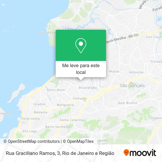 Rua Graciliano Ramos, 3 mapa