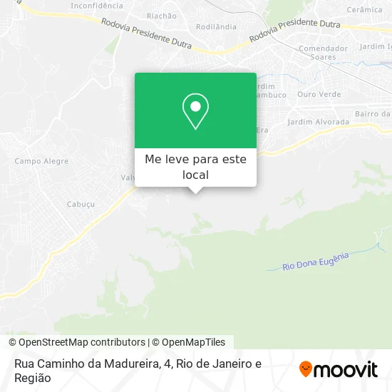 Rua Caminho da Madureira, 4 mapa