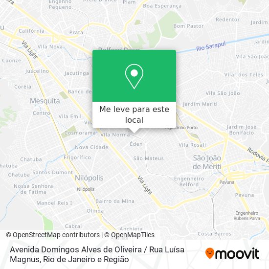 Avenida Domingos Alves de Oliveira / Rua Luísa Magnus mapa