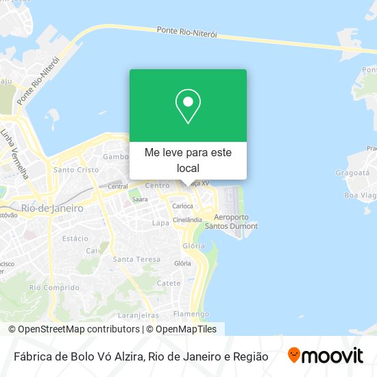 Fábrica de Bolo Vó Alzira mapa