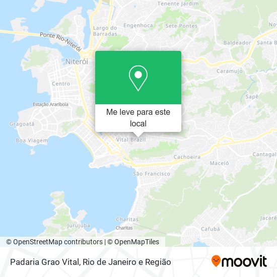 Padaria Grao Vital mapa